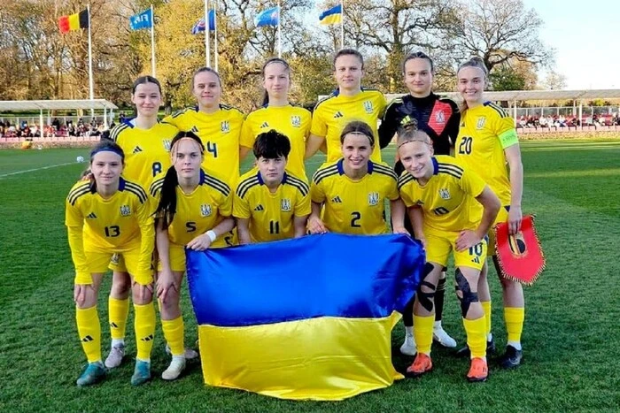 Молодежная женская сборная Украины на матче