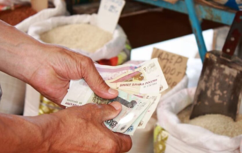 Карта Центральної Азії зі стоцікюрренсі помаранчевого та зеленого кольору